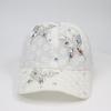 Butterfly Embroidered Baseball Cap With Breathable Mesh For Outdoor Sun Protection