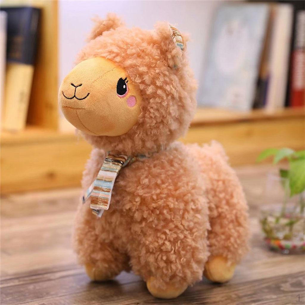 

Mini Plush Toys Stuffed Animal Alpaca Regulation Dolls Birthday Gifts Girlfriend Toddlers brown 45cm