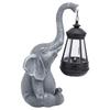 Elephant Statue Solar Light Sculpture Decor Yard Decoration Solar Light Outdoor Garden Statue for Ba