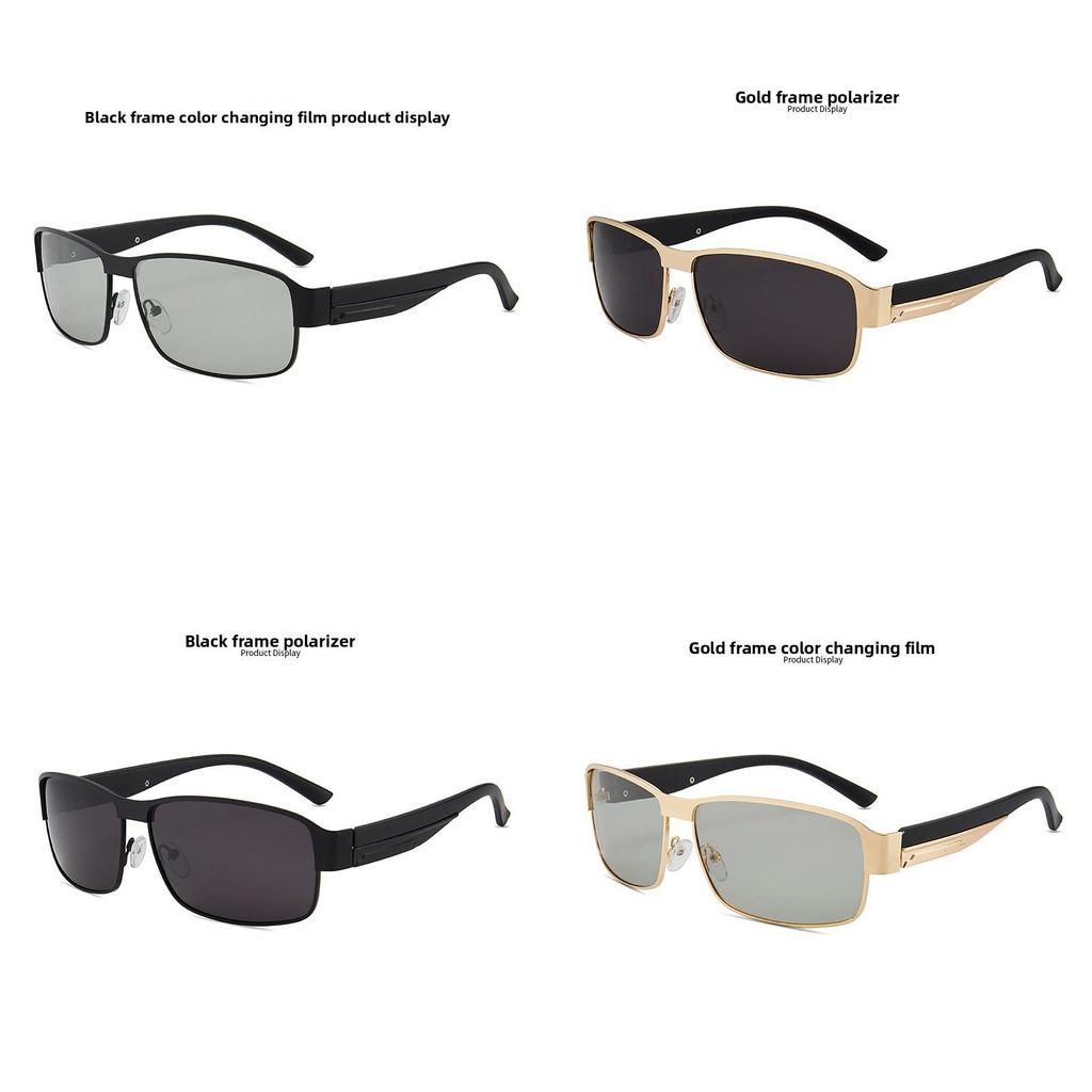 Mens Vintage Square Sunglasses With Polarized Tac Lenses Uv400 For Outdoor Driving And Fashion