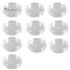 Coin Protector 10Pcs Clear Transparent Plastic Round Display Case Capsule Collecting Storage Box Holder