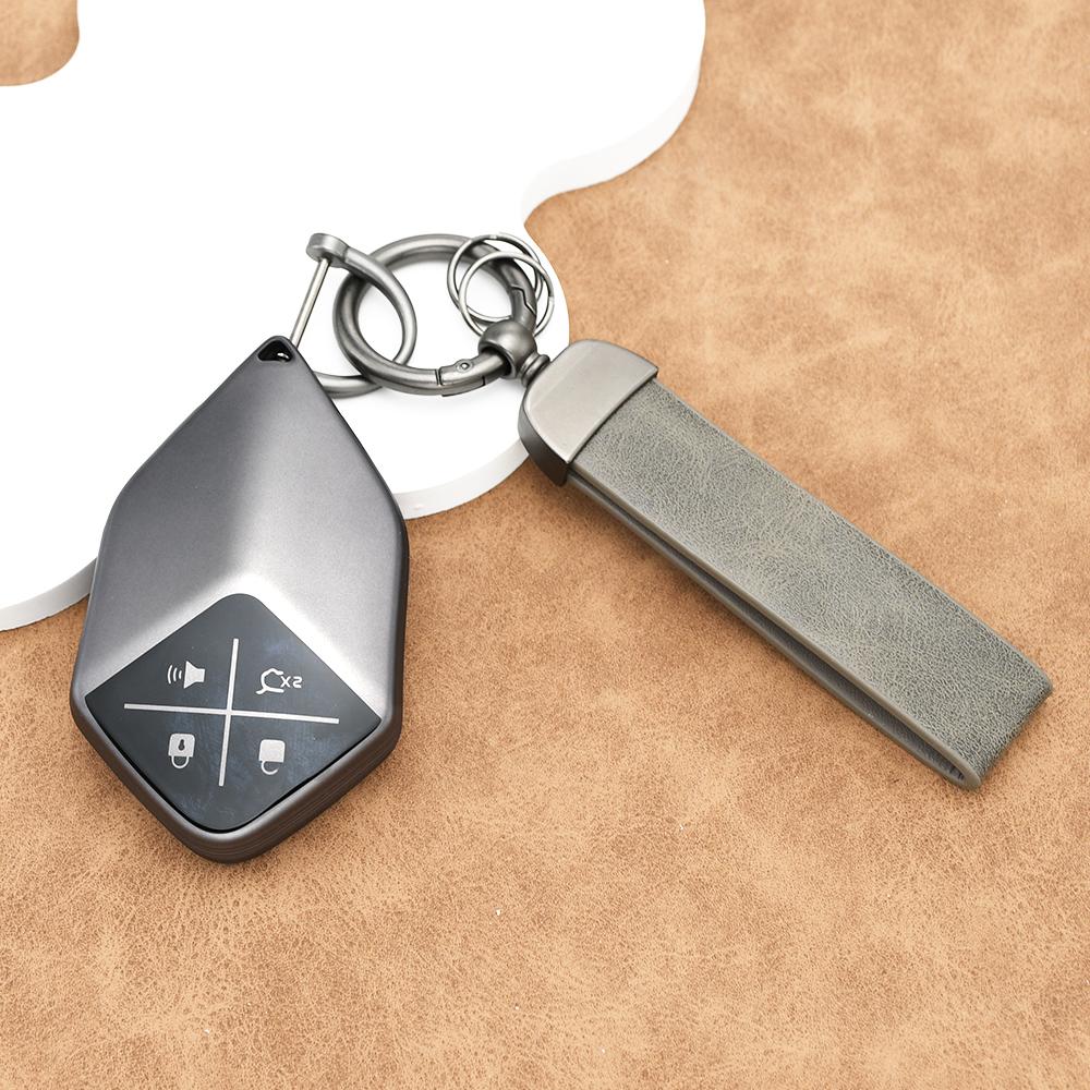 4 Buttons Auto Gun Grey Tpu Car Key Case Cover Shell Fob Accessories Keyless For Changan Deepal S7 Accessories