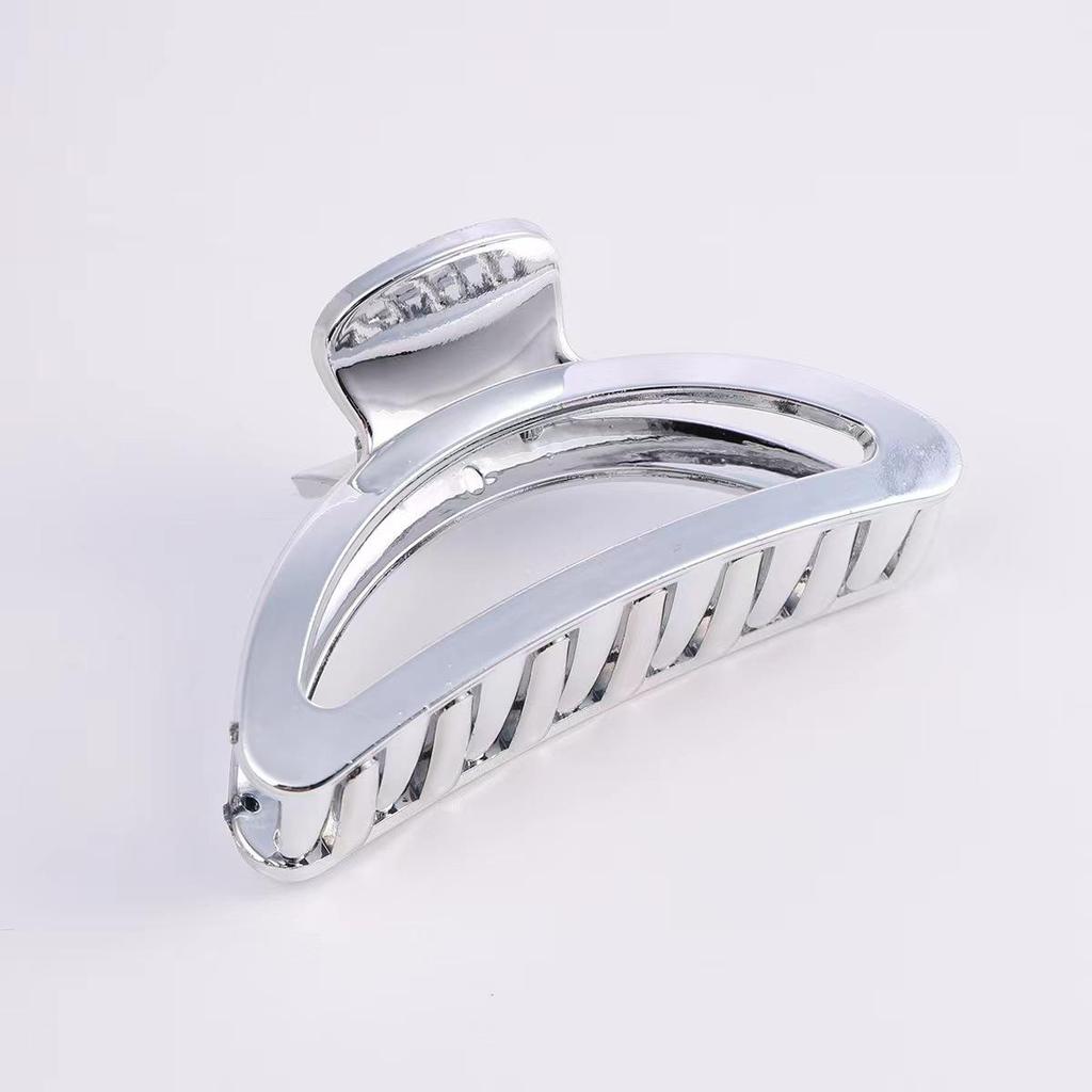 Large Cross-Border Alloy-Plated Hairpin Shark Clip for Updo Hairstyles
