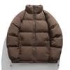 Men's Casual Cotton Jacket Hooded Solid Color Winter Daily    