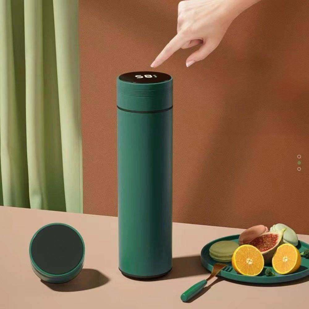 New Temperature Display Vacuum Insulated Cup 480ml Stainless Steel Vacuum Flasks Leakproof Long-lasting Heat Coffee Cup