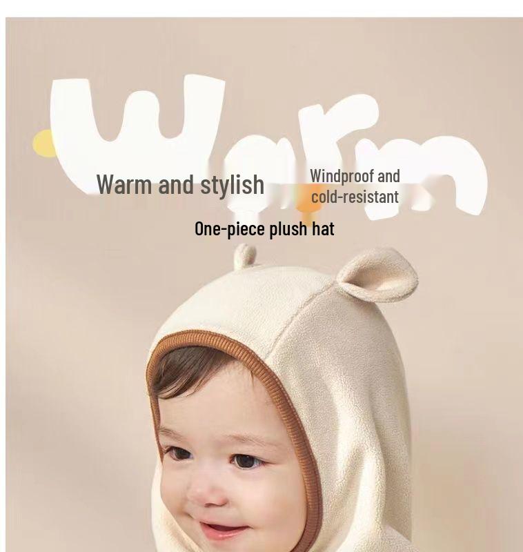 Autumn & Winter Infant Hooded Scarf Hat - Cute & Warm for Toddlers