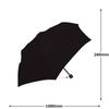 Large 60cm Folding Manual Fiberglass Plain Men's Umbrella, Lightweight, Opening, Ribs, Windproof, Black.