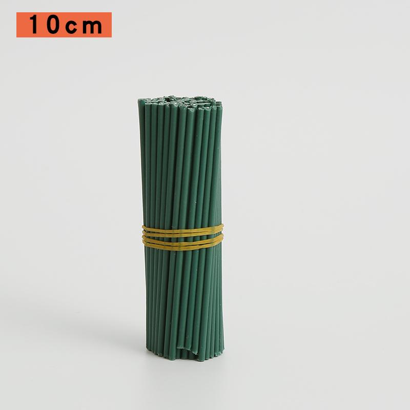 Handmade Floral Stem Iron Wire Yarn for DIY Basket Bouquets - Coffee, Green, White