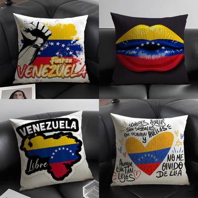Aesthetic Art Venezuela Pillow Case Linen Cushion Covers For Decorative Sofa Home Pillows Case Car Chair Pillows Cases