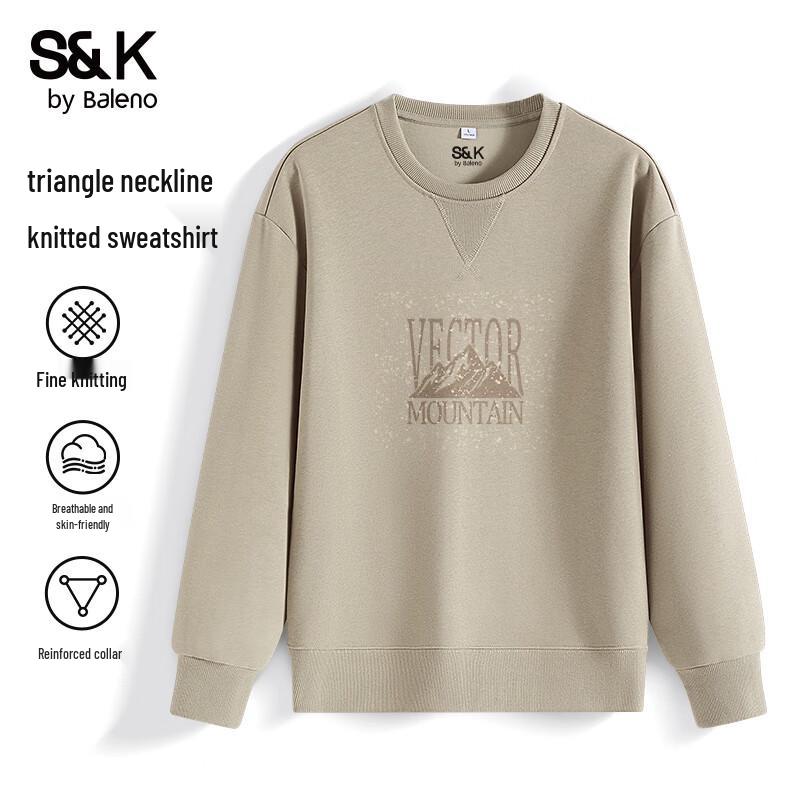 Baleno S&K Series Men's Trendy Loose Fit Crewneck Sweatshirt