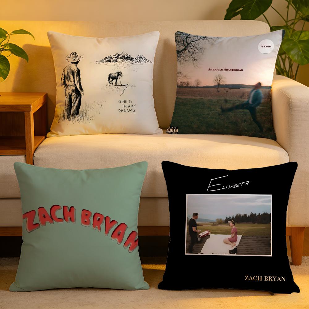 Cushion Cover Linen SkinFriendly Soft Decorative Case For Sofa Home Decor ZZach Bryan Pillow cover