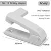Large 360 Degree Rotatable Stapler for Students Home Office Use Stapling Machine Strong Clutch Large Capacity Staple Extractor