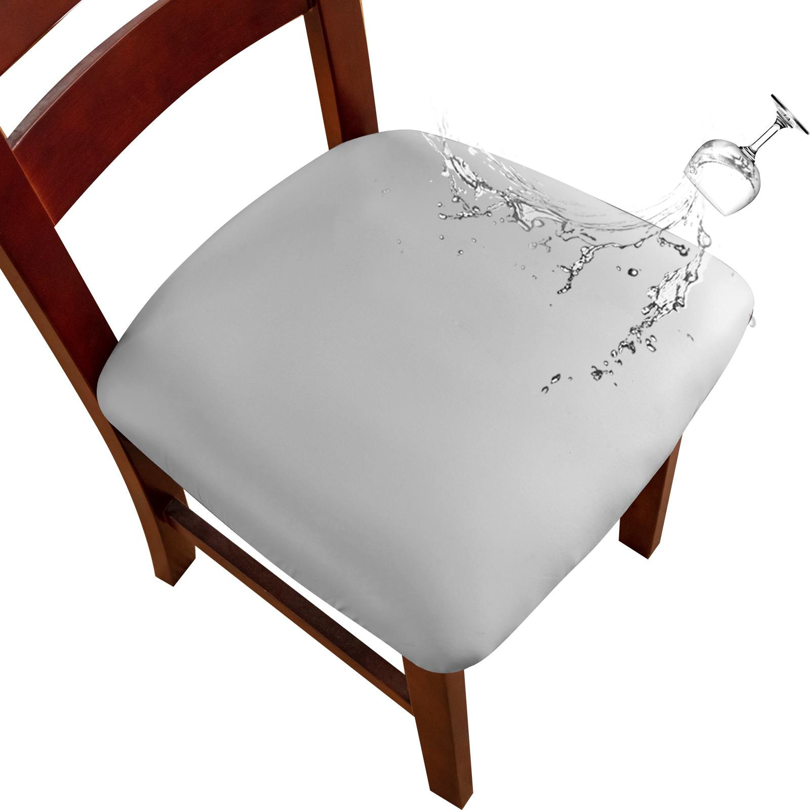 

1pc/2pcs/4pcs PU Waterproof Chair chair cover stretch Cushion Cover Dining chairs cover Chairs for kitchen Desk chair covers CHINA&1PC
