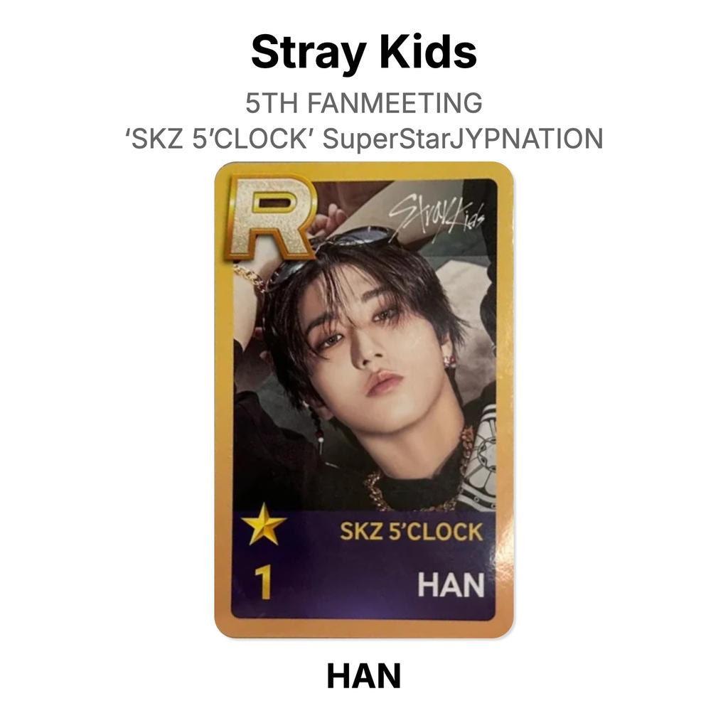 Stray Kids 5TH FANMEETING ‘SKZ 5’CLOCK’ SuperStarJYPNATION Official Photocard