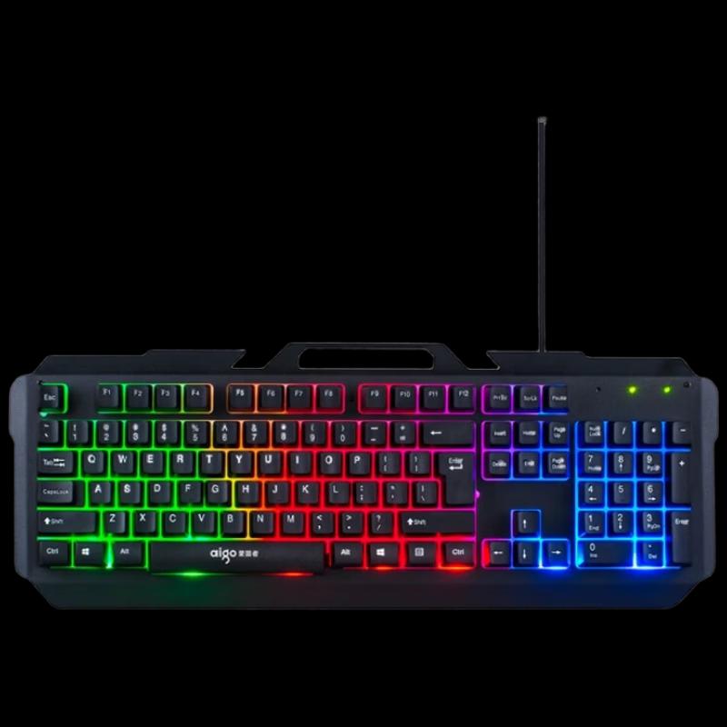 Aigo W927A Kabelgebundene Tastatur mit Hintergrundbeleuchtung