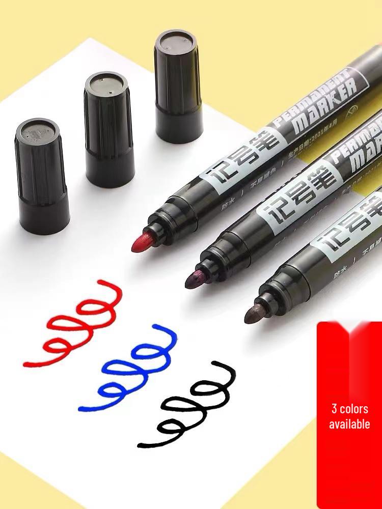 

100-Pack Black Oil-Based Waterproof Permanent Markers with Broad Tip Black Marker [1 pc]