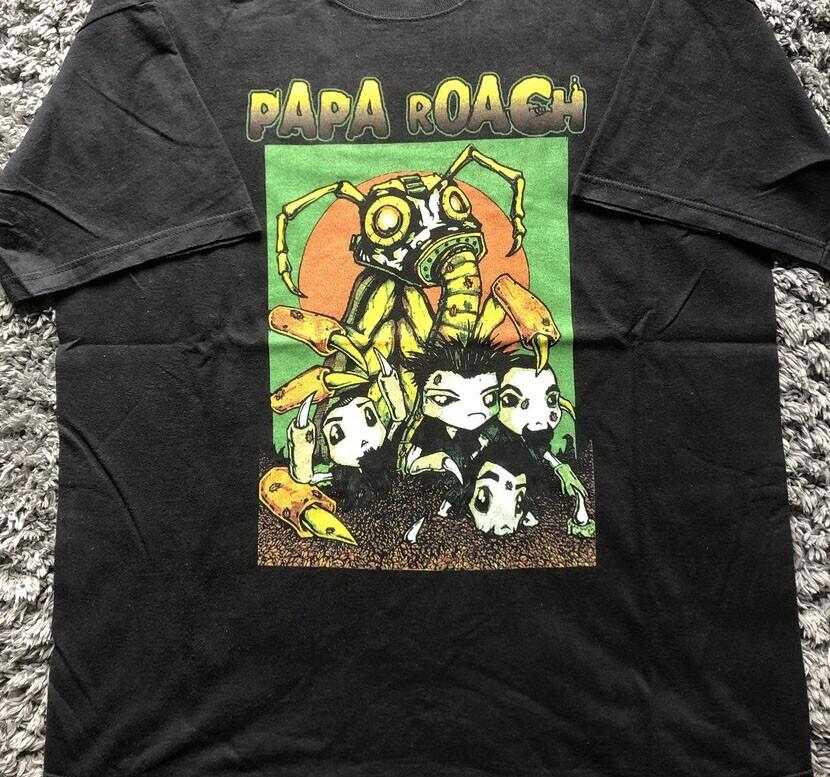 Papa Roach Band Infest Tour Cotton Black All Size Unisex T Shirt MA757 S