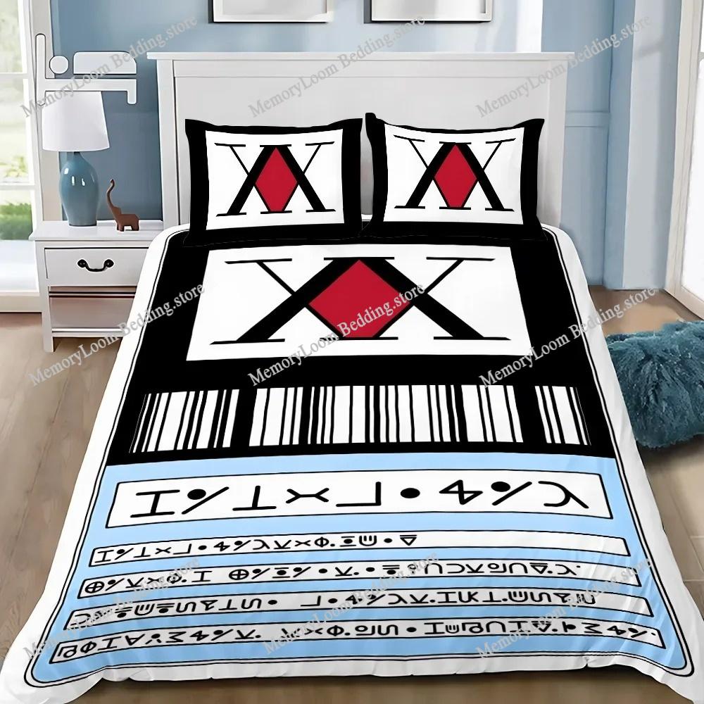 Home Textile Cartoons Fun Hunter X Hunter Duvet Cover Pillow Case Boy Girl Bedding Set King/Queen/Twin Size Soft Polyester