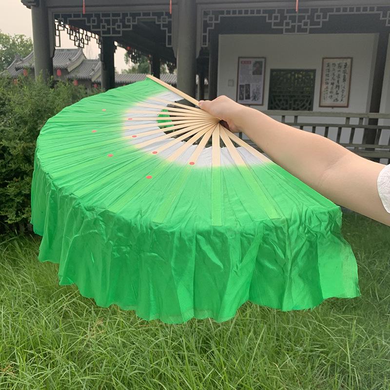 1-Foot Double-Sided Yangge Dance Fitness Fan Prop