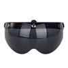 Universal Motorbike Retro Pilot-Style Standard 3 Snap-Button Visors Up Down