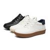 Men'S Autumn Winter Genuine Top Layer Cowhide High-Top Skate Shoes, Light Luxury Thick Sole German Trainers, Versatile White Casual Sports Sneakers