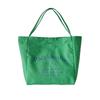 Feminine Large Canvas Tote Bag With Letter Print For Daily Use