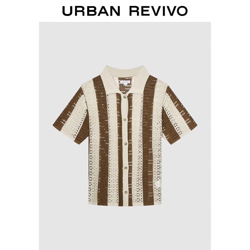 

Men s Retro Short Sleeve Openwork Knit Cardigan S