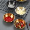 Sauce Dipping Bowl Stainless Steel Dipping Cups Round Sauce Dishes Mini 4/8Pcs Silver Reusable Seasoning Cups Dipping Cups