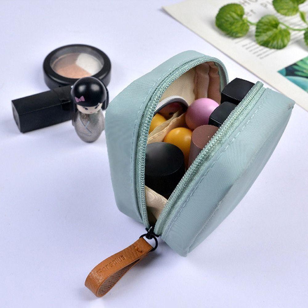Borsa cosmetica multifunzione alla moda, borsa rossa portatile a bocca piccola, contenitore per la casa, portamonete, casa