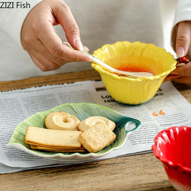 Creative Flower Mug European Couple Afternoon Tea Coffee Cup Saucer Set Home Office Ceramic Tea Cup Drinking Set Wedding Gift