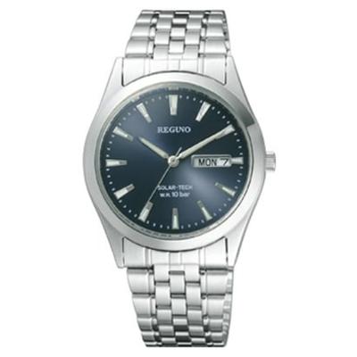 Men's RS25-0052B ( Watch REGUNO Men's) Round Watch Silver Stainless Analog