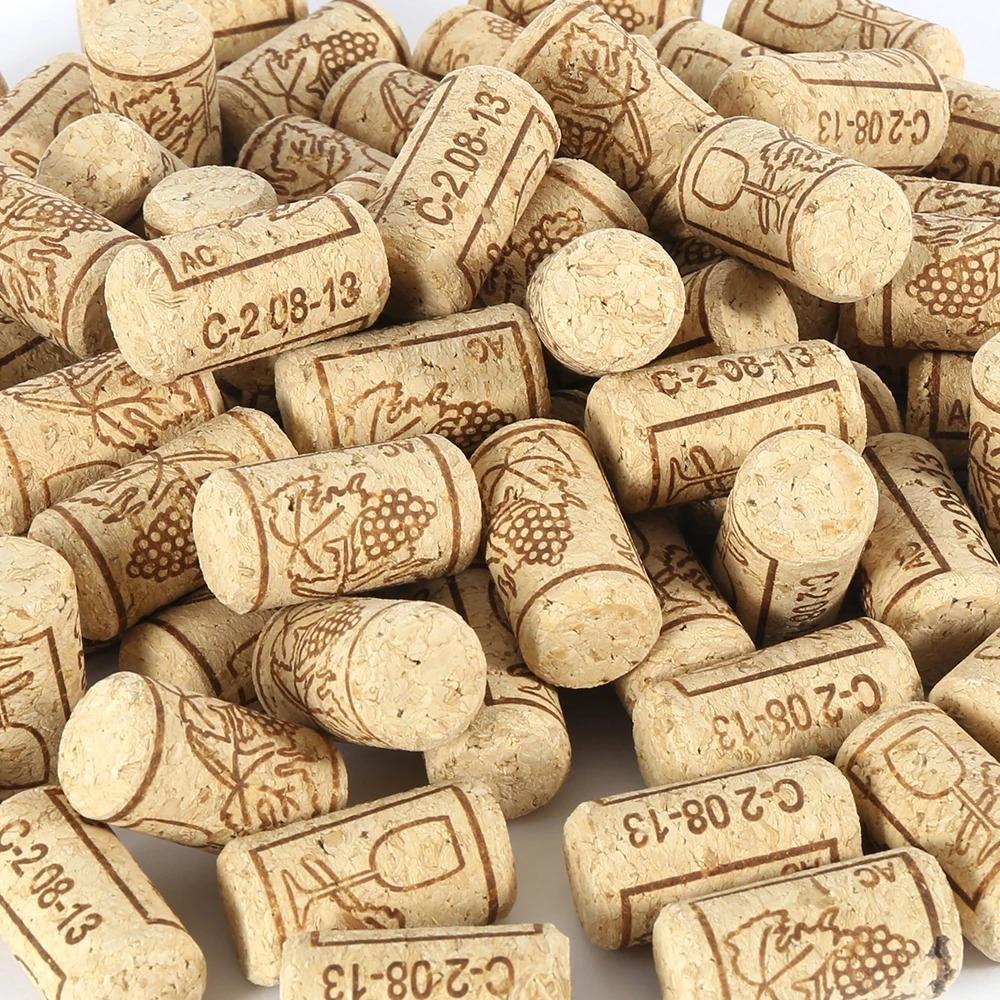 10Pcs 22mm Bottle Corks Reusable Sealing Plug Portable Wood Wine Corks Stopper  Home Brewing Wine