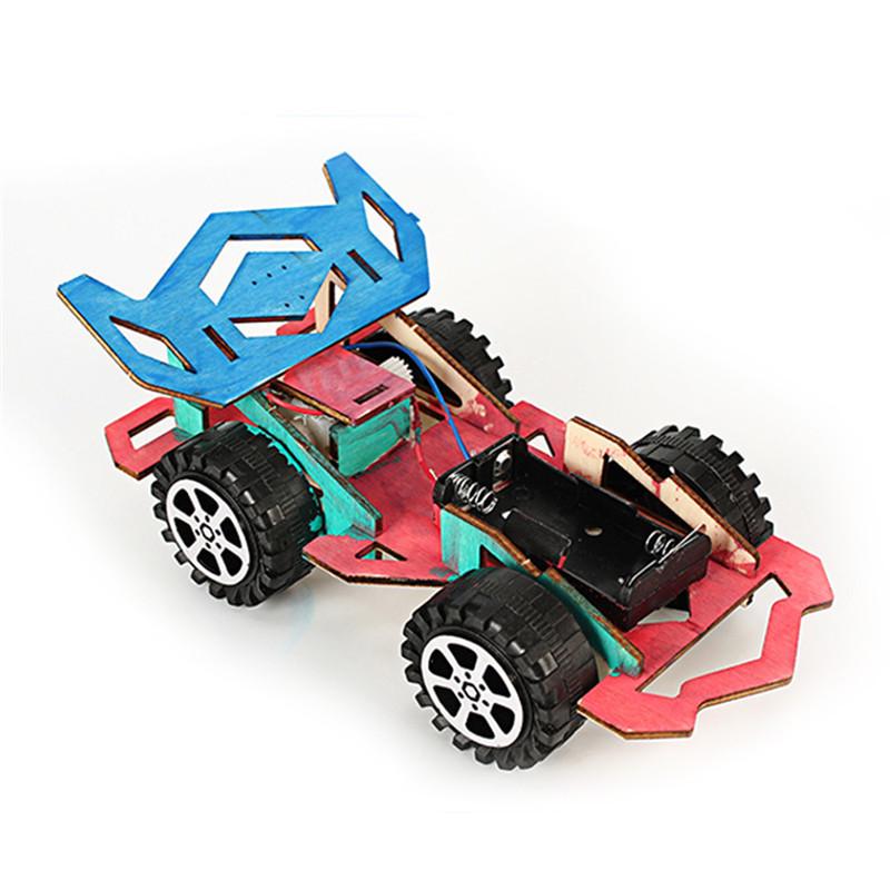 1pc Wooden Assembly DIY Racing Car Model Toy Principle Cognition Teaching Toy