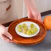MY Jun Shiqi Wooden Round Serving Tray