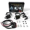 1set Universal Motorcycle Led Headlight Mini Projector Driving Fog Atv Light Dual Car Color Auxiliary Spotlight Lens Scoote O2i6