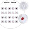 20 pièces Bouchons de Peinture en Bombe Buse de Pulvérisation en Plastique Couvercle de Remplacement Blanc pour Bouteilles de Peinture en Bombe Outil de Peinture Pièces