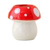 Aesthetic Cartoon Mushroom Pencil Holder Girly Multifunction Makeup Brush Storage Ceramic Cute Pen Container Pot Girl