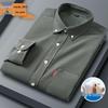 Men's Trendy Long-Sleeve Corduroy Shirt for Fall/Winter - Multi-color Casual Fashion