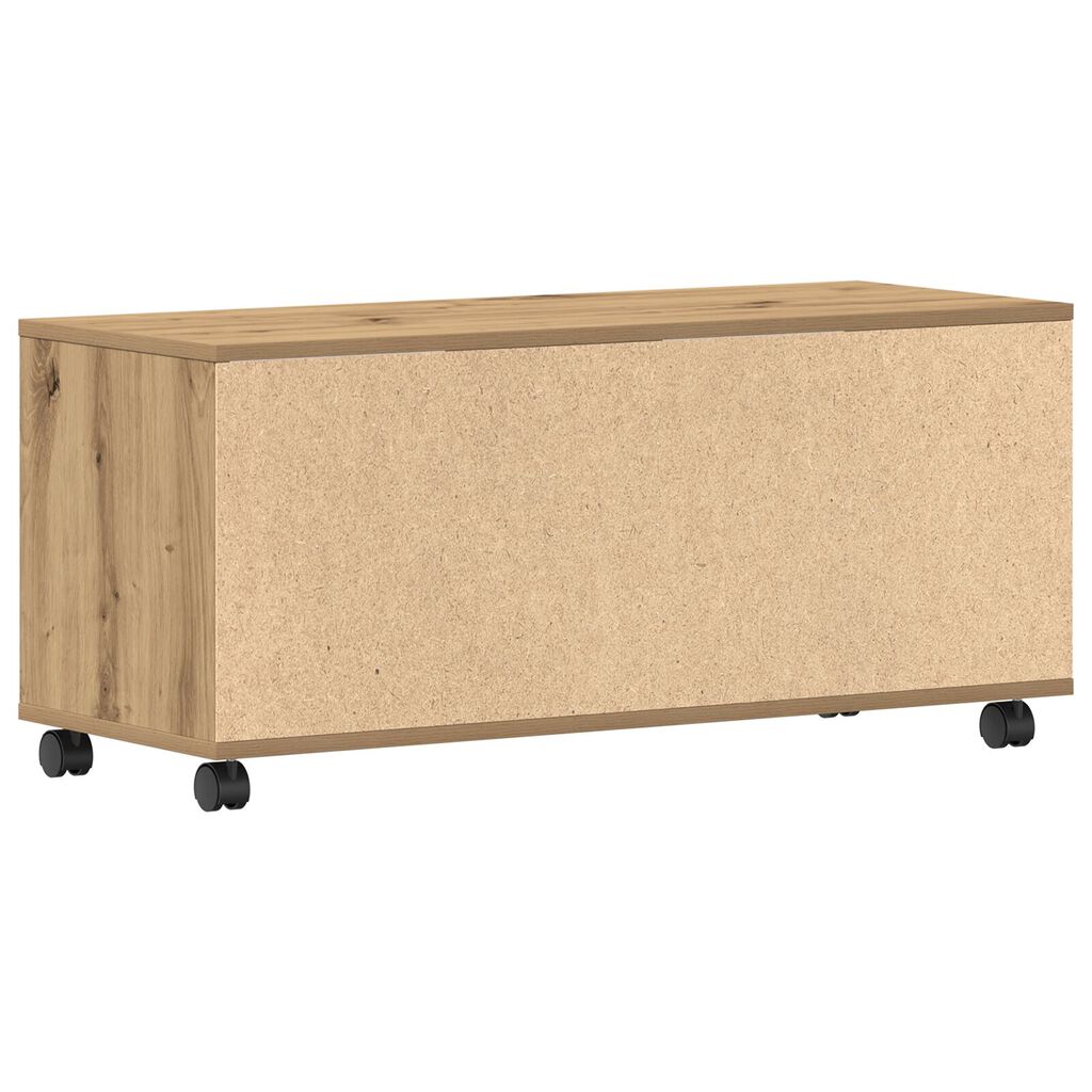 Moderner, Minimalistischer, Mobiler TV-Schrank, Offenes Aufbewahrungs-TV-Regal, Mobiler Beistelltisch, 90x35x35 Cm
