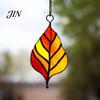 Lightweight Outdoor Decor Acrylic Leaf Hanging Pendant, Waterproof Sunproof Window Hanging, Decorative Four-leaf Clover Pendant Ornament with Colorful