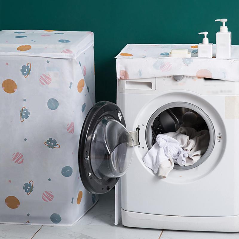 1PC Universal Washing Machine Cover Washing Machine Dust Cover Anti-Mold Laundry Cover Heavy-Duty 83x62cm/84x57cm