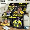 Ittihad Club Thema Decke Geeignet für Betten Sofas und Camping Perfekt für Männer und Frauen Bequeme Bettwäsche das ganze Jahr über