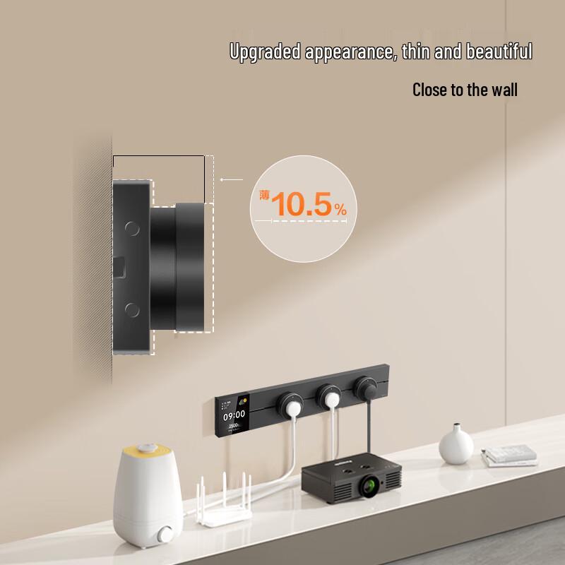 BULL Master Smart Screen Track Power Strip with App Control