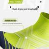Men's Quick-Dry Breathable Sports Socks - Sweat-Wicking for Running, Badminton, and Marathon, Mid-Calf Length