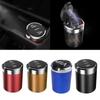 Compact Smokeless Ashtray Detachable Car Cigarette Ashtray with LED Light Car Trash Can for Most Car Cup Holder