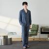 Fenteng Herren 100% Baumwolle Langarm Schlafanzug & Loungewear Set