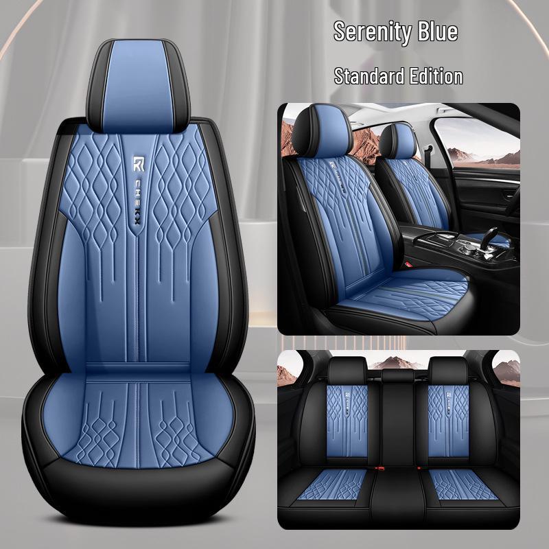 Universal Full Coverage Car Seat Cover - Breathable, Wear-Resistant, Perforated, High-End Cushion for All Seasons