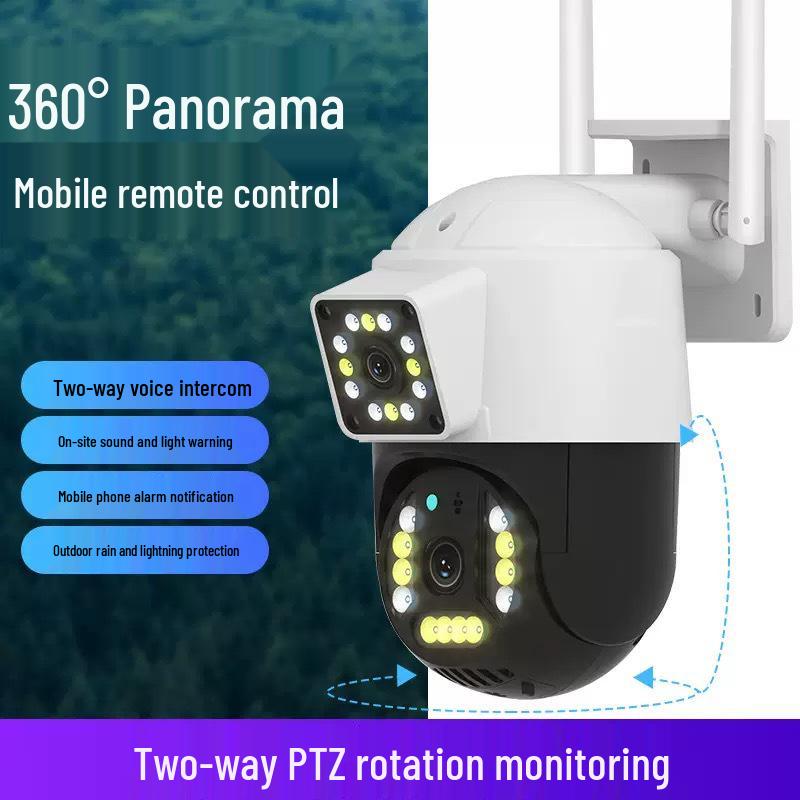 TUYA Doodle 360° Waterproof WiFi HD Surveillance Camera (Indoor/Outdoor, Dual Screen, Mobile Remote)