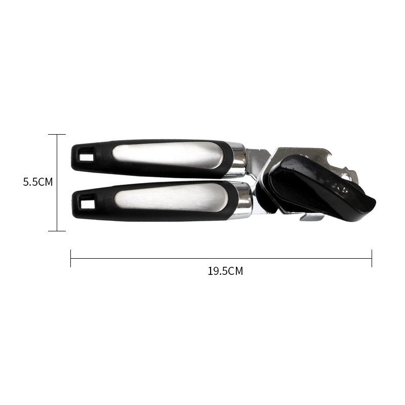 Manual Can Opening Tools Professional Manual Stainless Steel Cans Opener Practical Kitchen Corkscrew Handle Grip Bottle Opener