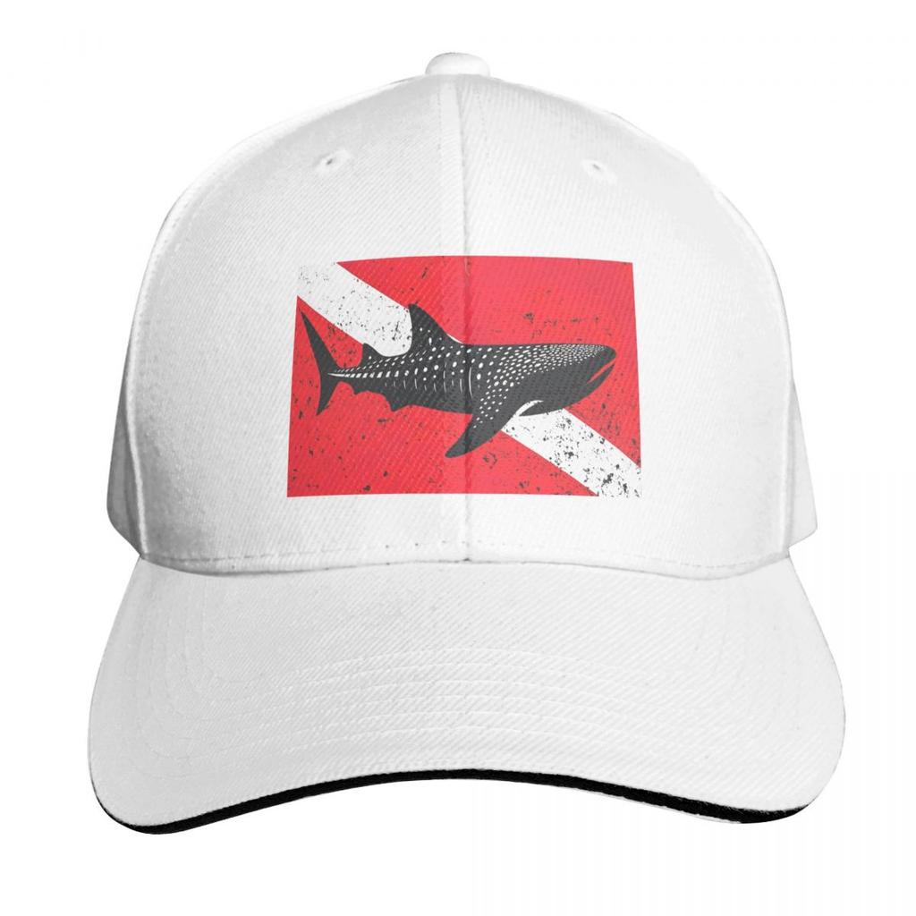 Scuba Diving Dive Flag And Shark Cap Fashion Casual Baseball Caps Adjustable Hat Hip Hop Summer Unisex Baseball Hats